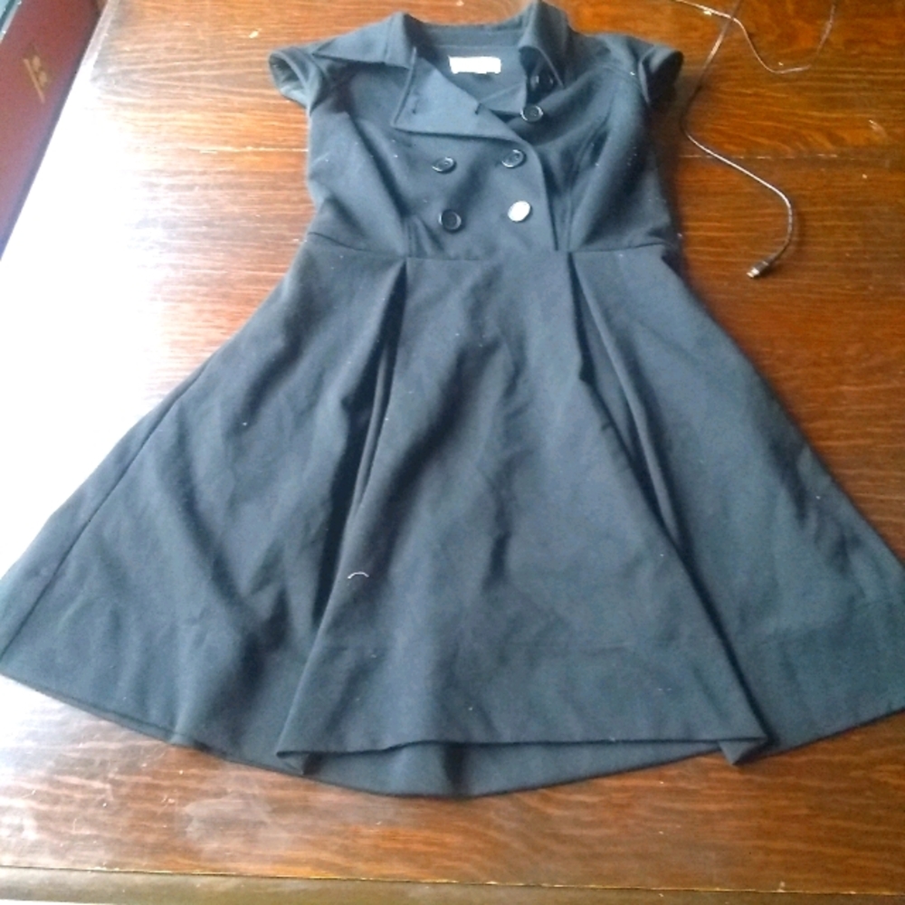 Black knee length dress